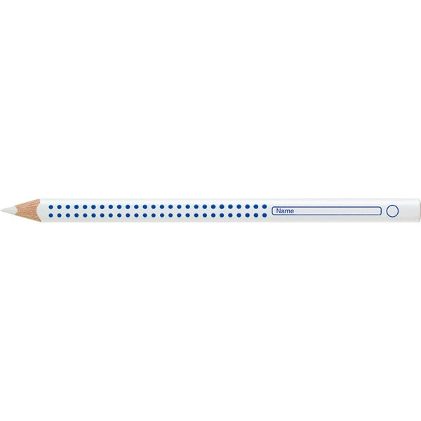 Faber-Castell Jumbo Tafelkreide – weiss, dreieckig, Ø 5,3 mm, FSC