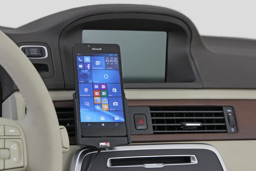Brodit 521829 Lade-/Daten-Cradle – Auto, USB – für Microsoft Lumia 950 – Schwarz