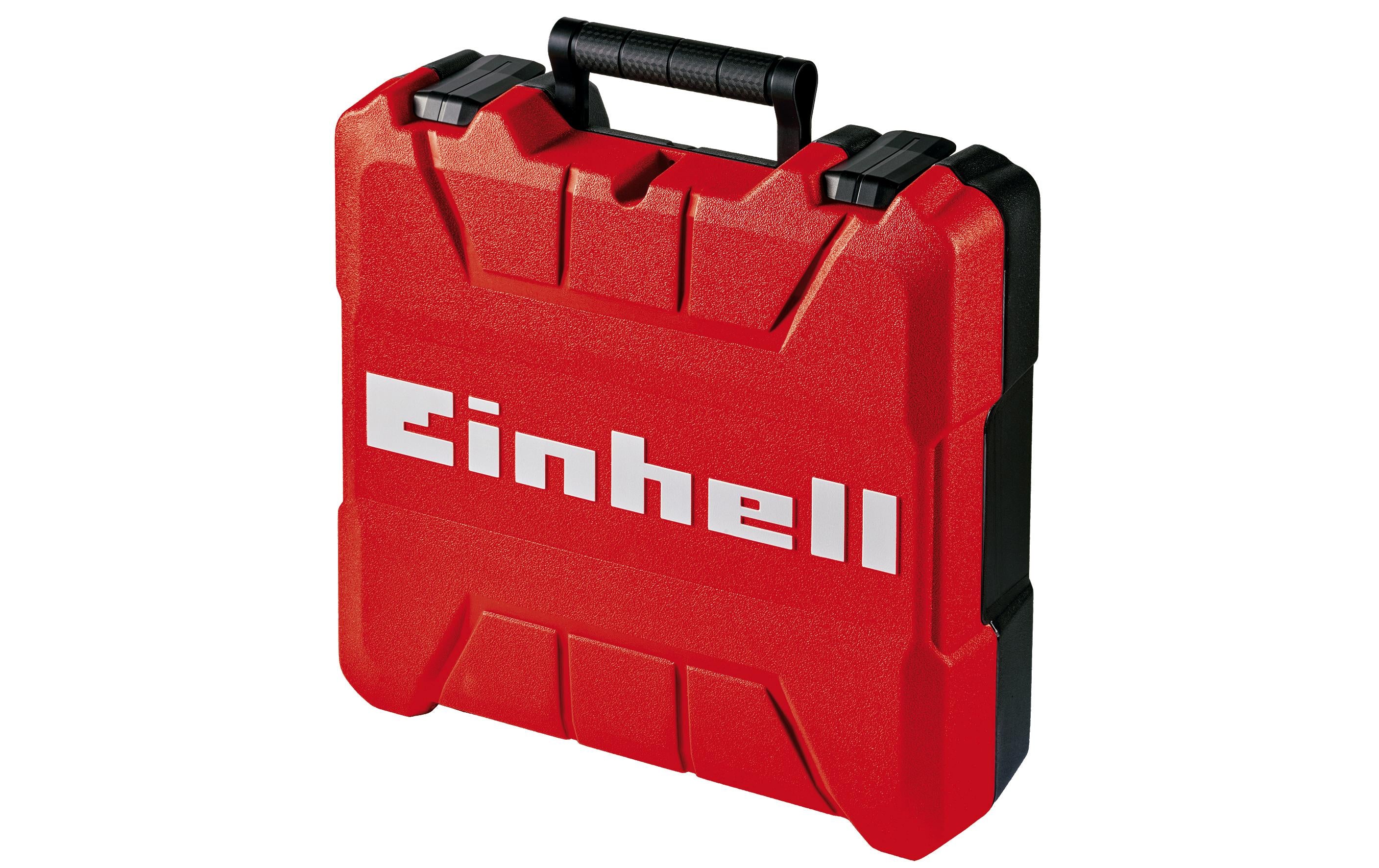 Einhell E-Box S35 Systemkoffer – leer, mit Handgriff, rot, B 330 × H 350 × T 89,5 mm, für Einhell PXC