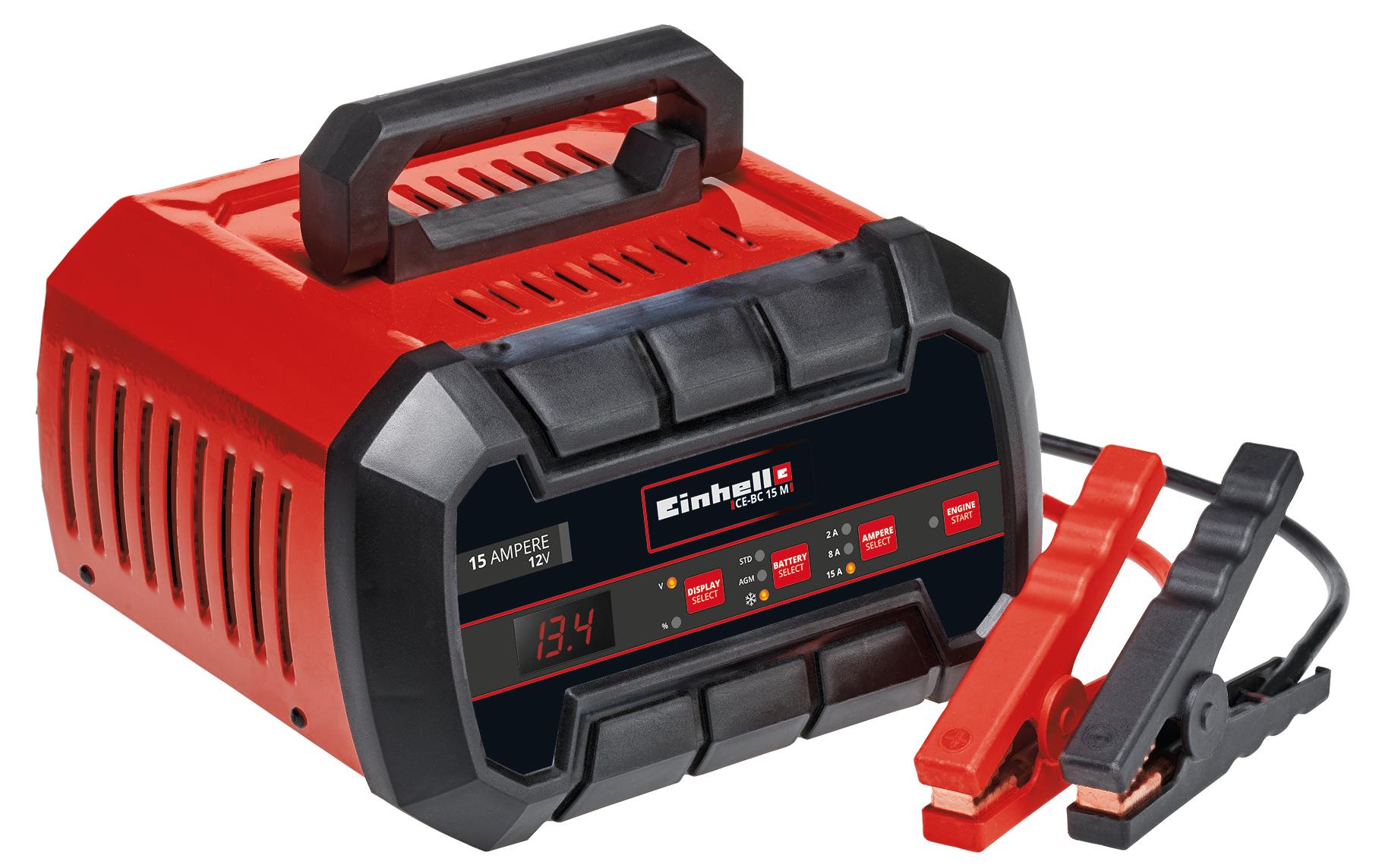 Einhell automotive Einhell CE-BC 15 M Batterie-Ladegerät – 12 V, 15 A, Erhaltungsladung, für Autos, Blei-Säure