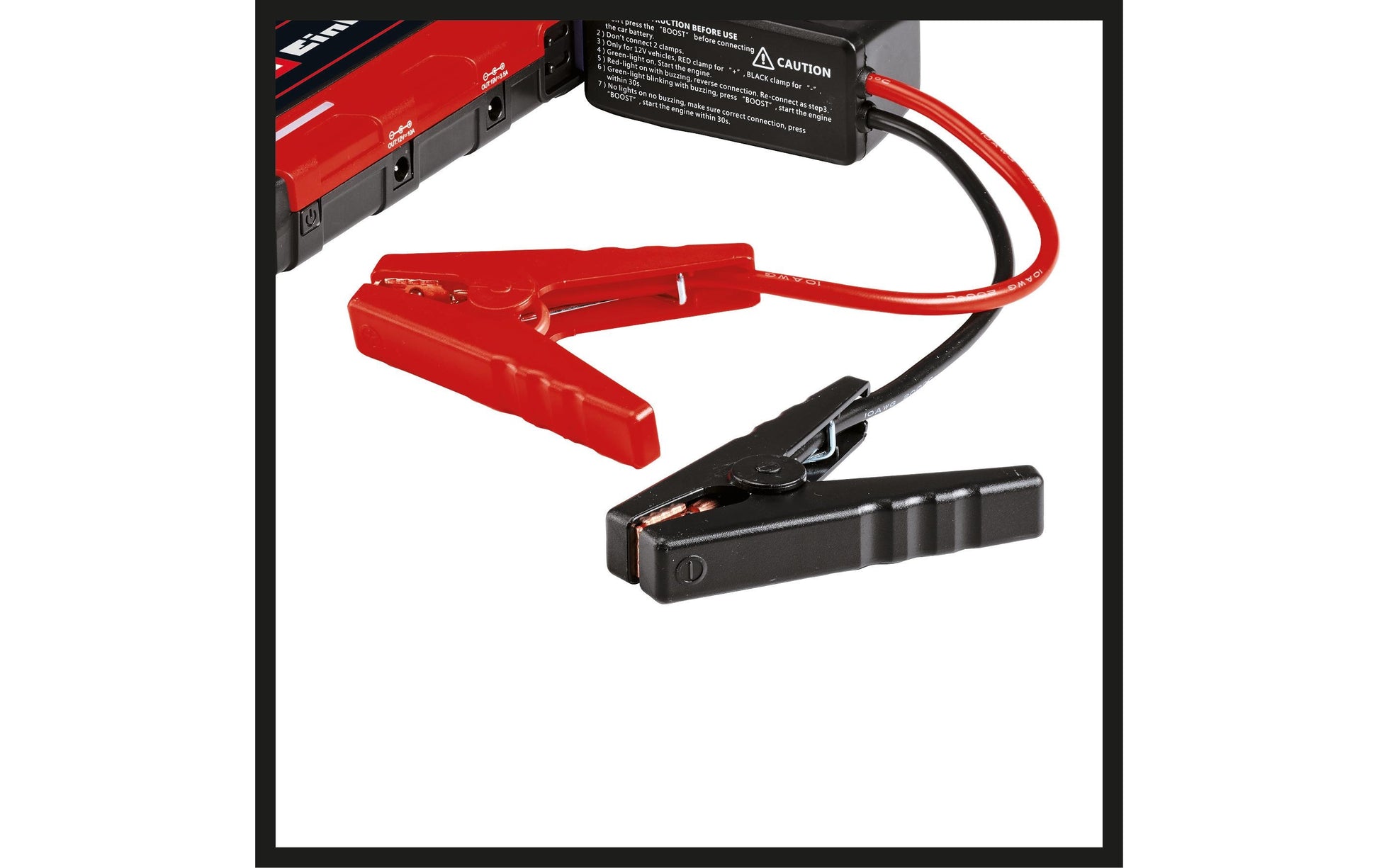 Einhell automotive Einhell CE-JS 12 Starterbooster 3'700 mAh – 12 V, 200 A Startstrom, 2× USB, Rot