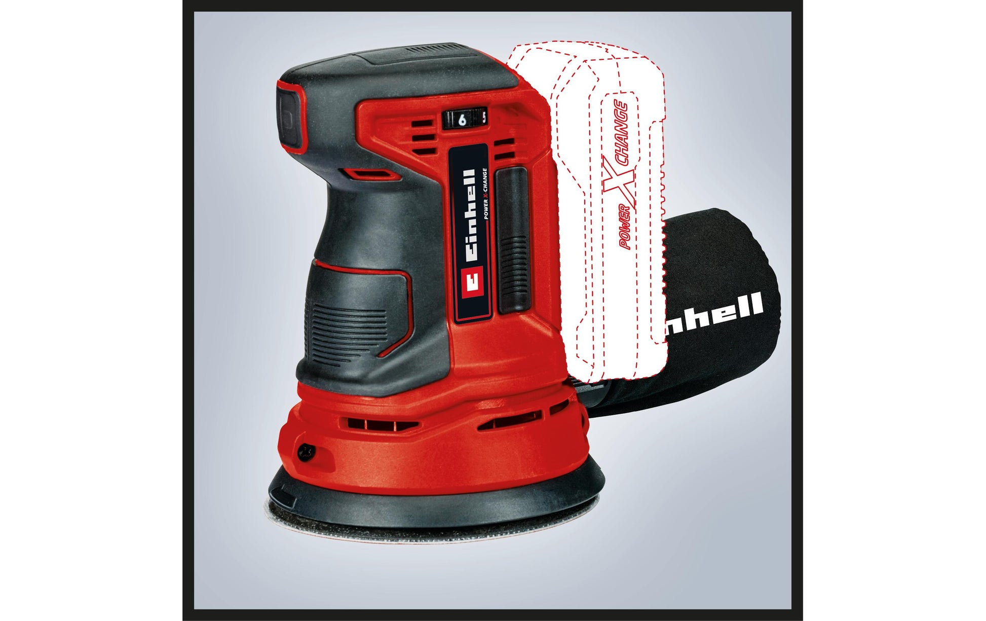 Einhell TE-RS 18 Li Akku-Exzenterschleifer – 18 V – Ø 125 mm – Solo – Power X-Change