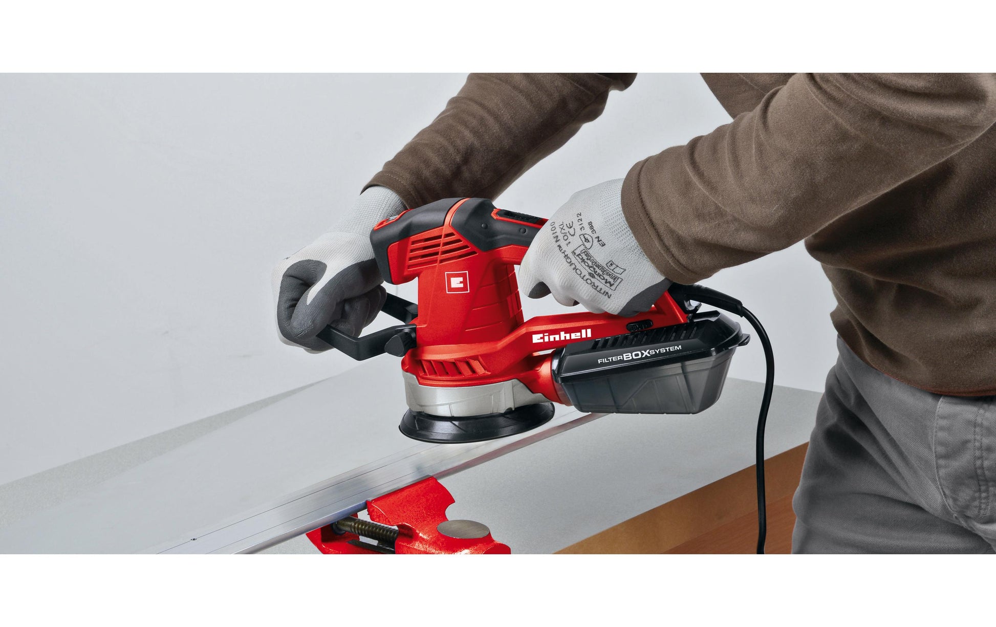 Einhell Exzenterschleifer TE-RS 40 E – 400 W – Mikro-Klettverschluss – Ø 125 mm