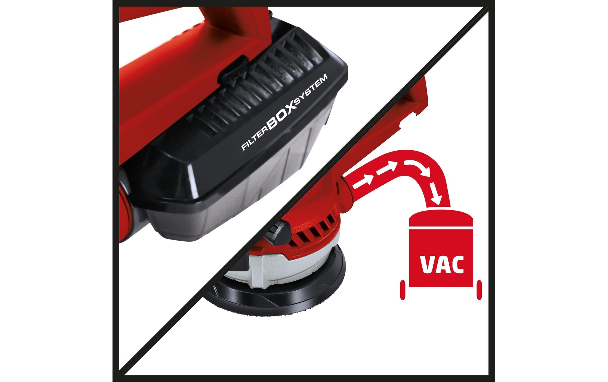 Einhell Exzenterschleifer TE-RS 40 E – 400 W – Mikro-Klettverschluss – Ø 125 mm