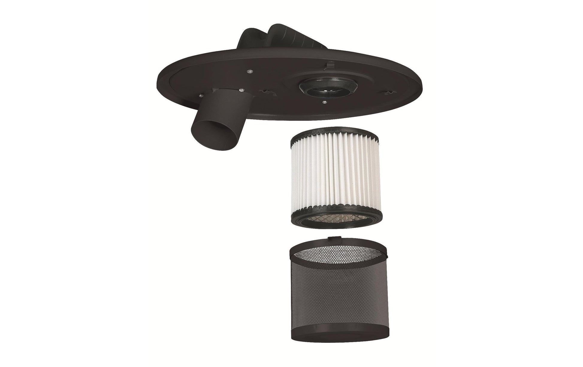 Einhell Aschefeinfilter – 18 l, Schlauch 1,0 m – Grau – 31,8×31,7×35,5 cm