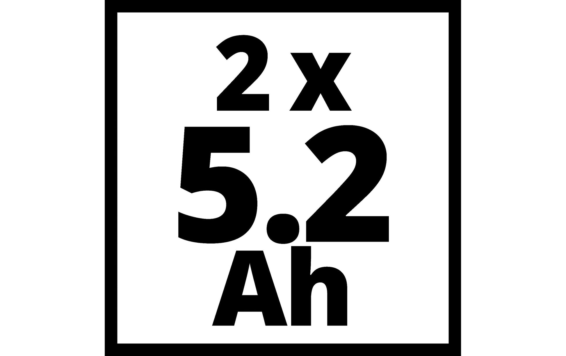 Einhell Ersatzakkus, Li-Ion, 5200 mAh, 18 V – für Einhell Power X-Change – 2 Stk.