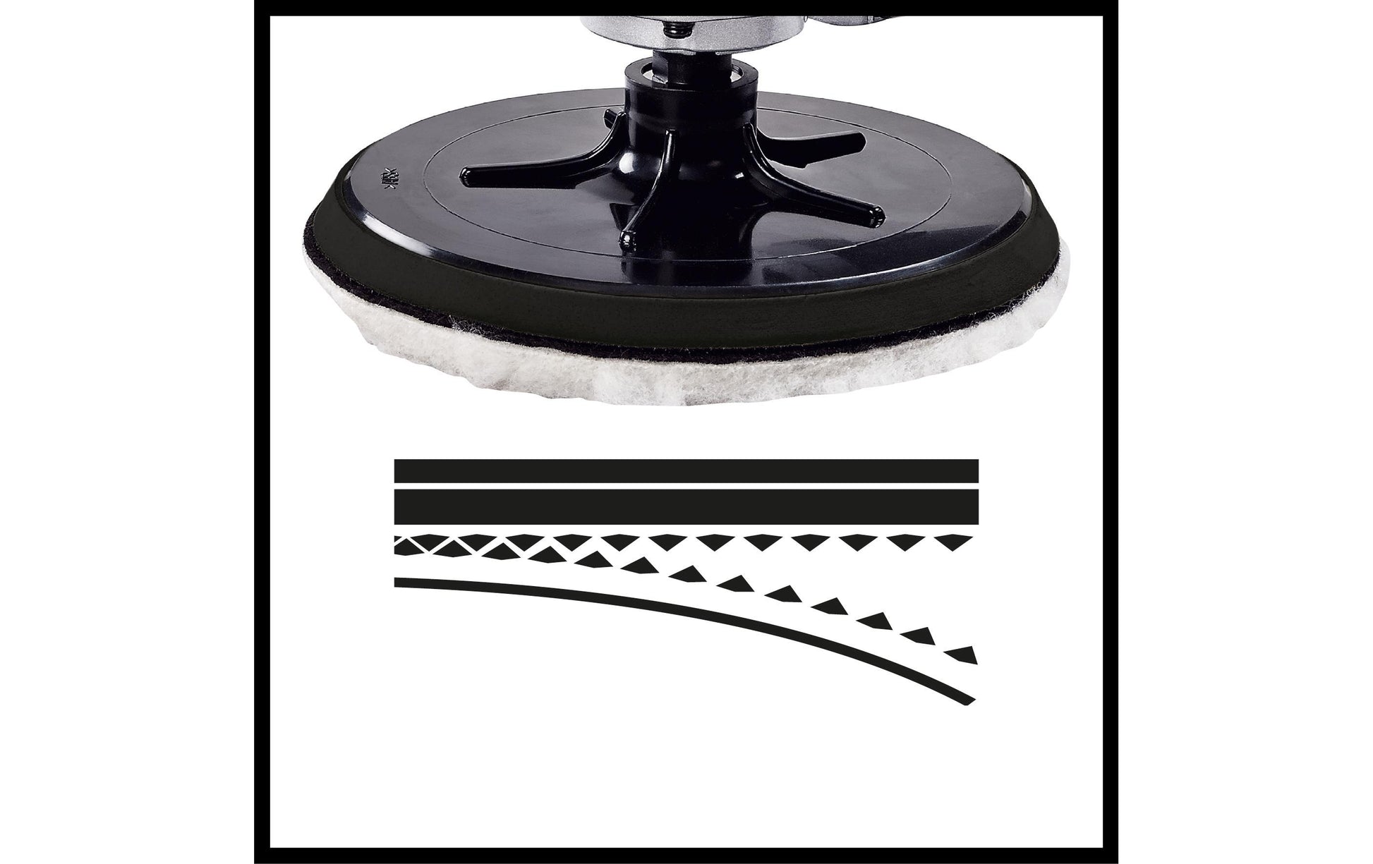 Einhell CC-PO 1100/1E Poliermaschine – 1100 W – Ø 180 mm – Netzbetrieb, Kabellänge 2 m
