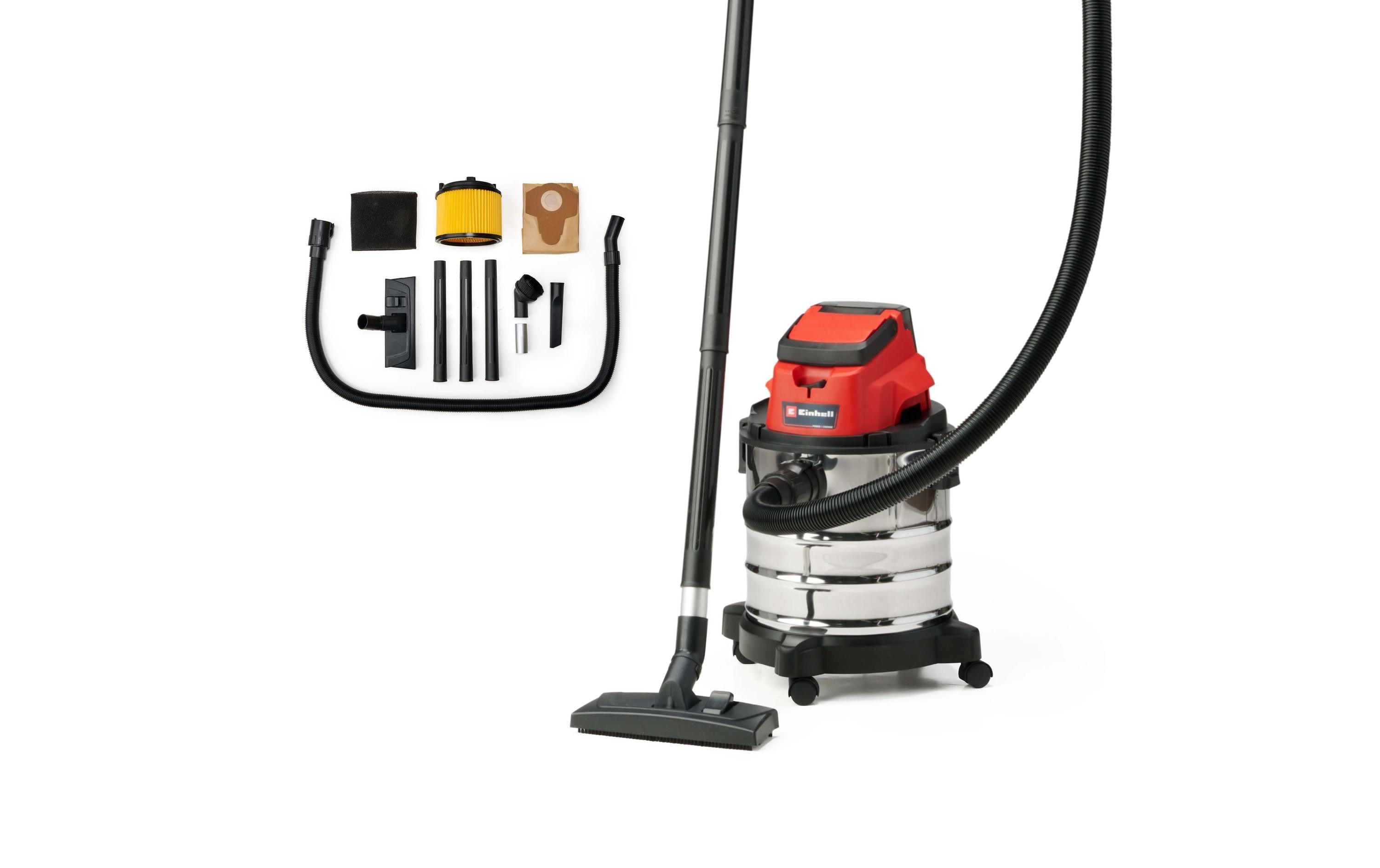 Einhell Absauganlage TC-VC 18/20 Li – 2-in-1, 20 l, Akkubetrieb, Schlauch 1,5 m