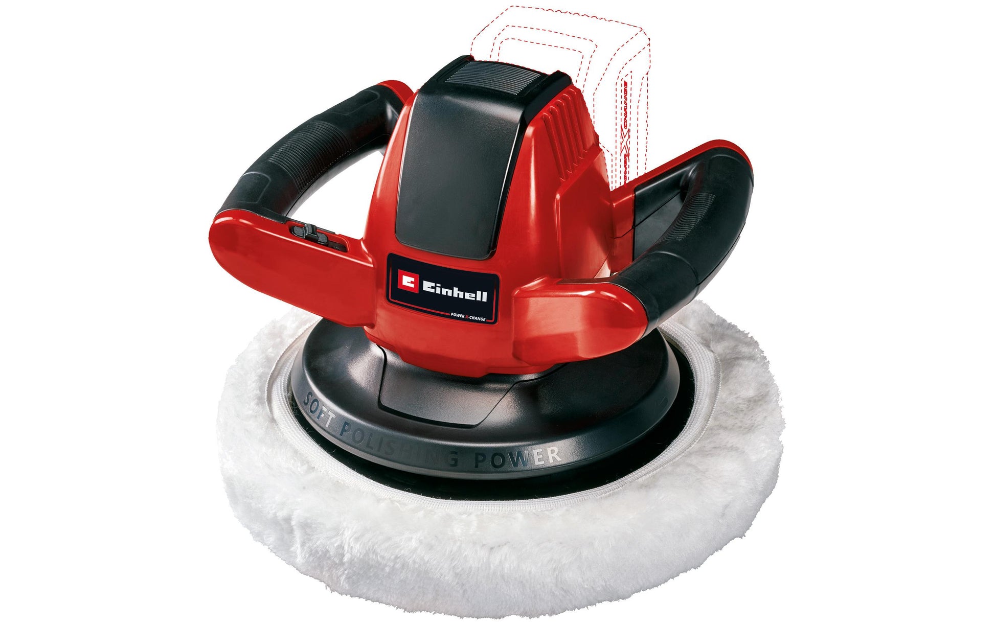 Einhell automotive Einhell CE-CB 18/254 Li Poliermaschine – Ø 254 mm, 2500 U/min – Solo
