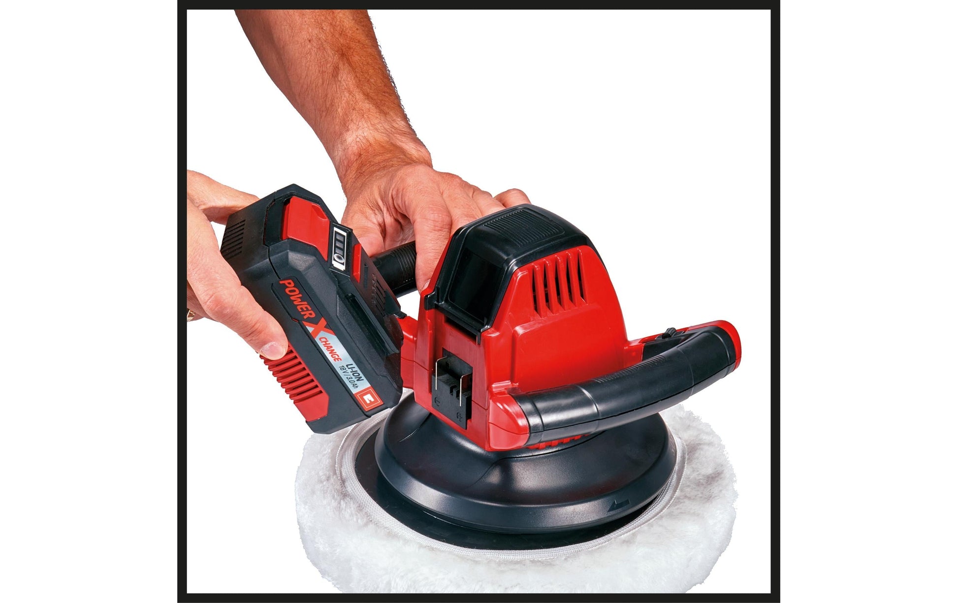 Einhell automotive Einhell CE-CB 18/254 Li Poliermaschine – Ø 254 mm, 2500 U/min – Solo