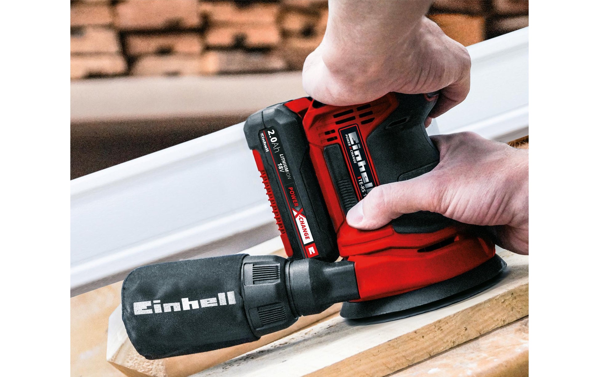 Einhell TE-RS 18 Li Akku-Exzenterschleifer – 18 V – Ø 125 mm – Solo – Power X-Change