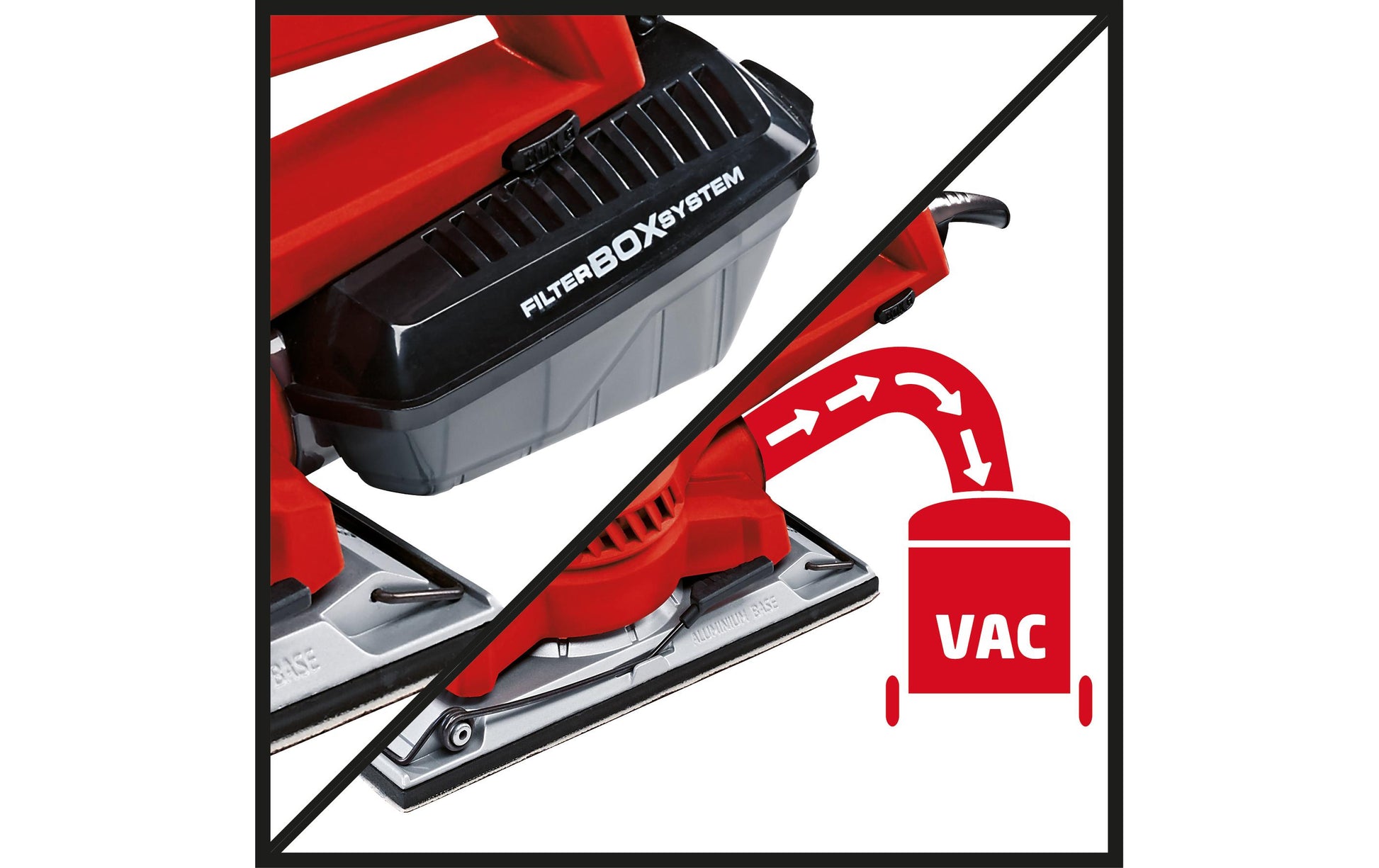 Einhell TE-OS 2520 E Schwingschleifer – 250 W – 280 × 115 mm, Micro-Klettverschluss