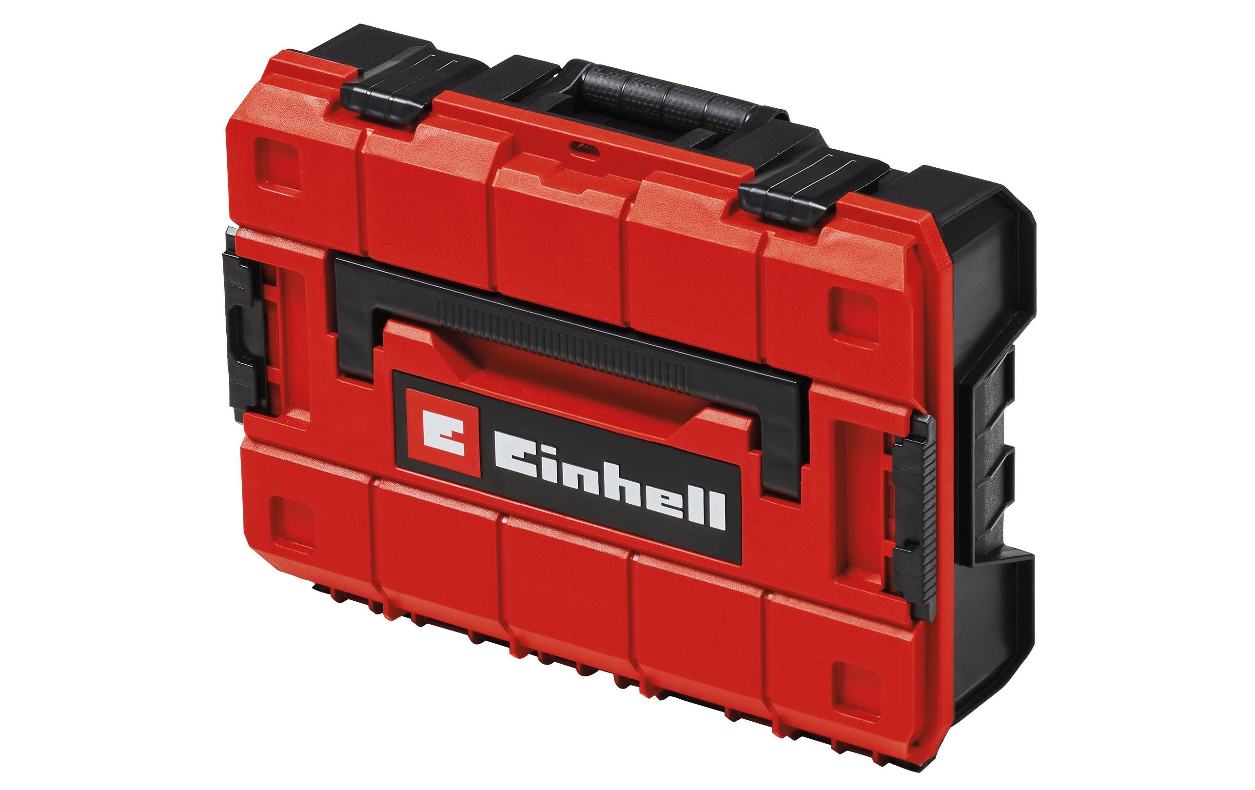 Einhell E-Case Werkzeugkoffer – leer, spritzwassergeschützt, rot, PP, B 444 × H 329,8 × T 131 mm