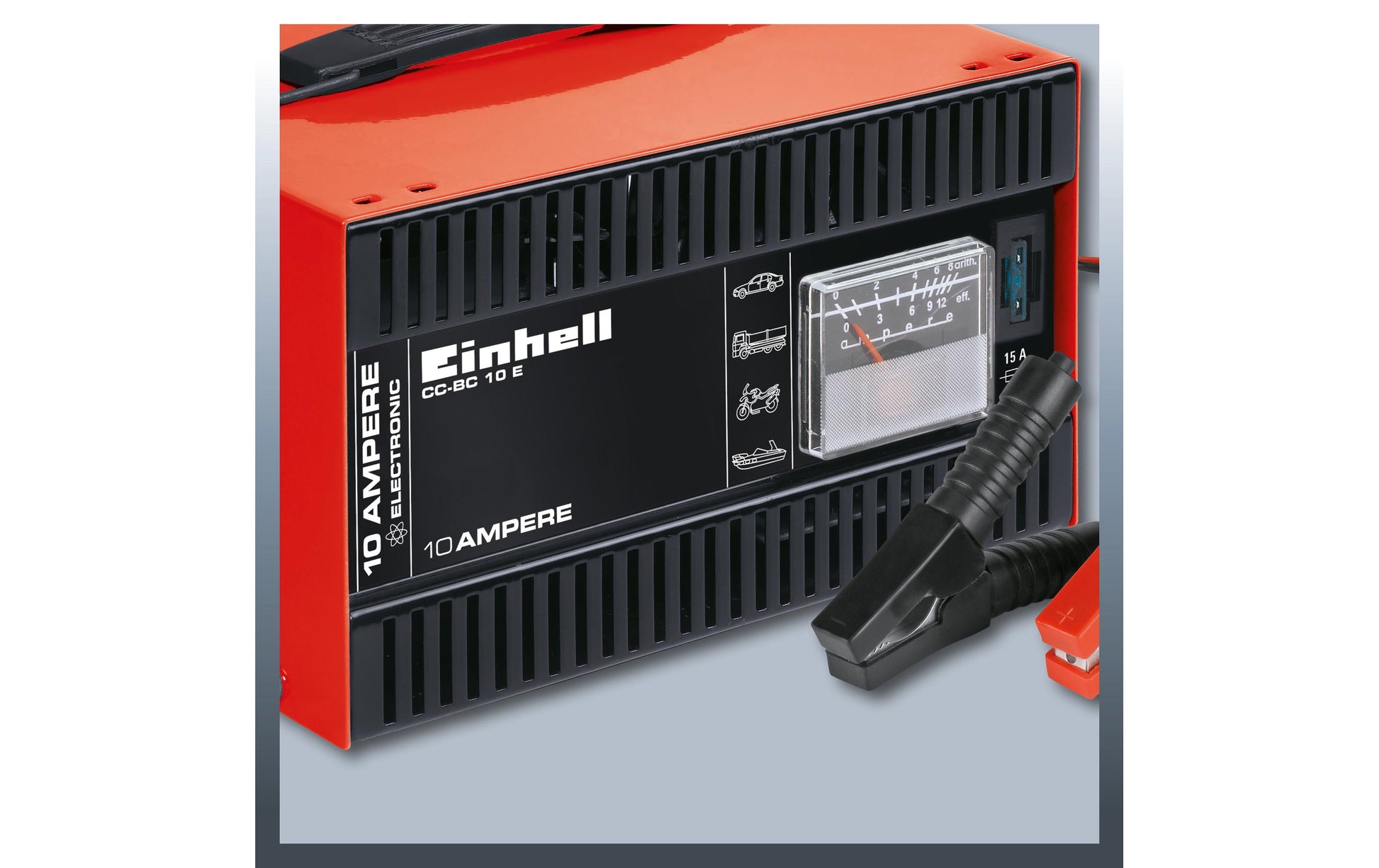 Einhell automotive Automatik-Ladegerät – 12 V, 10 A, für PKW, Blei (Pb), bis 200 Ah, Erhaltungsladung