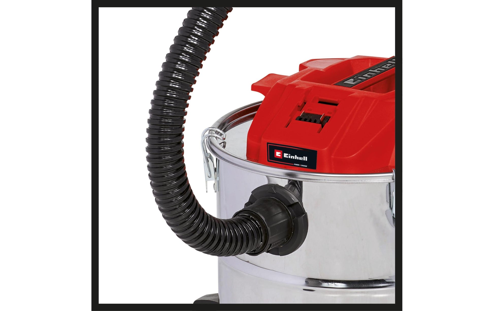 Einhell Aschesauger TE-AV 18/15 Li C-Solo – 2-in-1, 15 l, Akkubetrieb, Schlauch 1,2 m