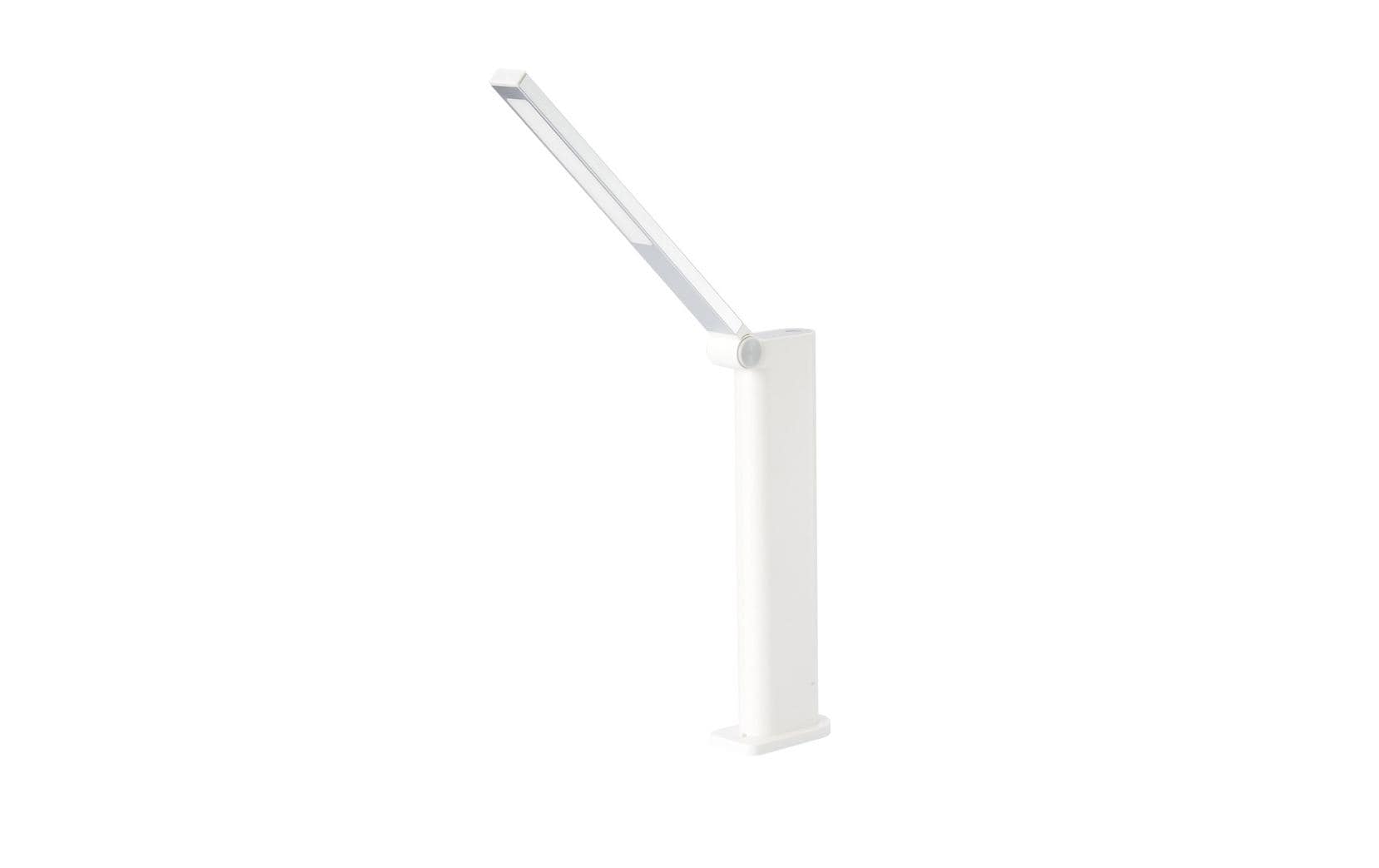 Philips by Signify Philips Tischleuchte Amber – 3600 K (Warmweiss), 120 lm, 5 W, dimmbar, Akku, Weiss