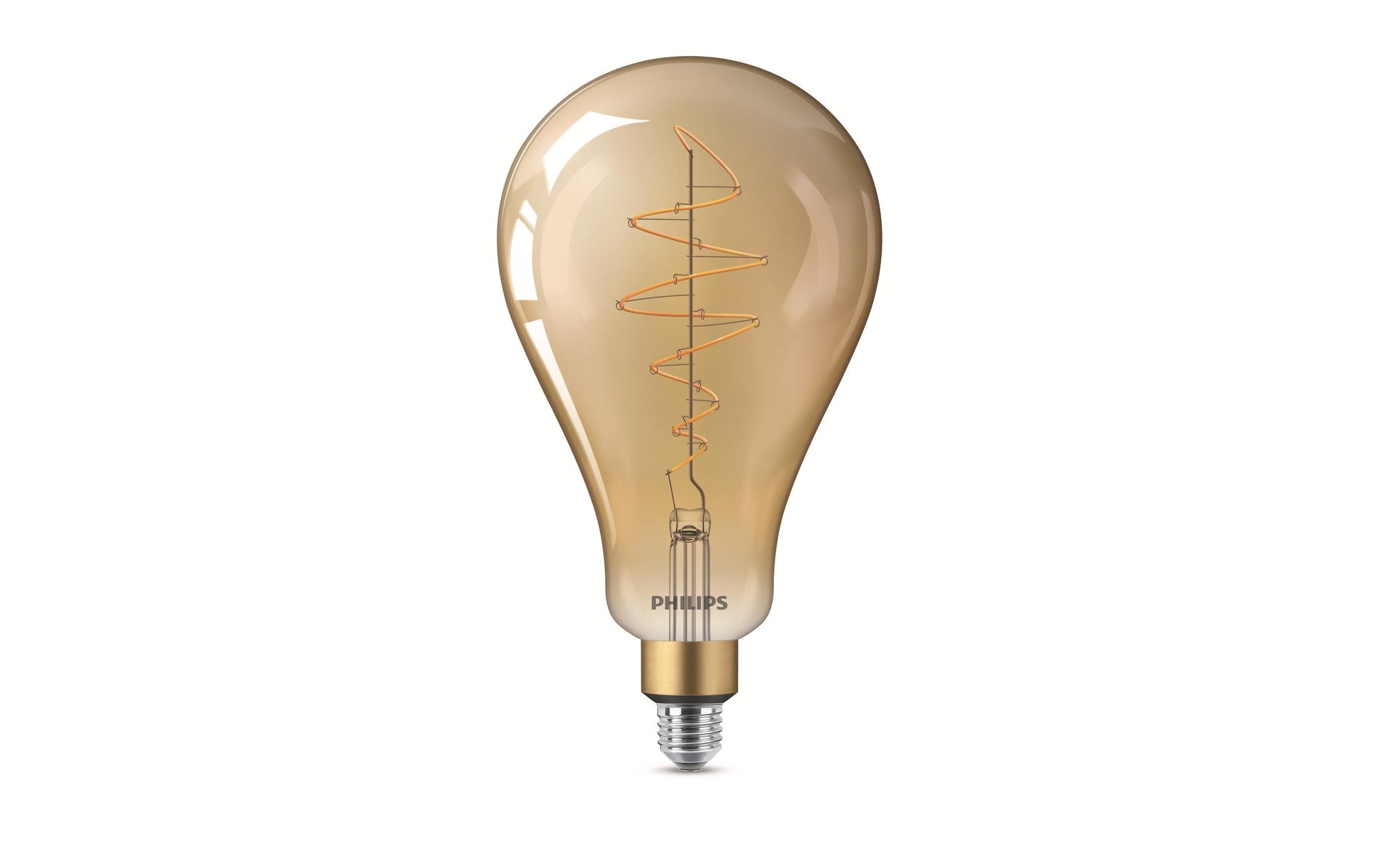 Philips LED-Leuchtmittel E27 A-Form – Warmweiss 1800 K, 470 lm, 7 W – dimmbar – 1 Stk. – Gold, Glas