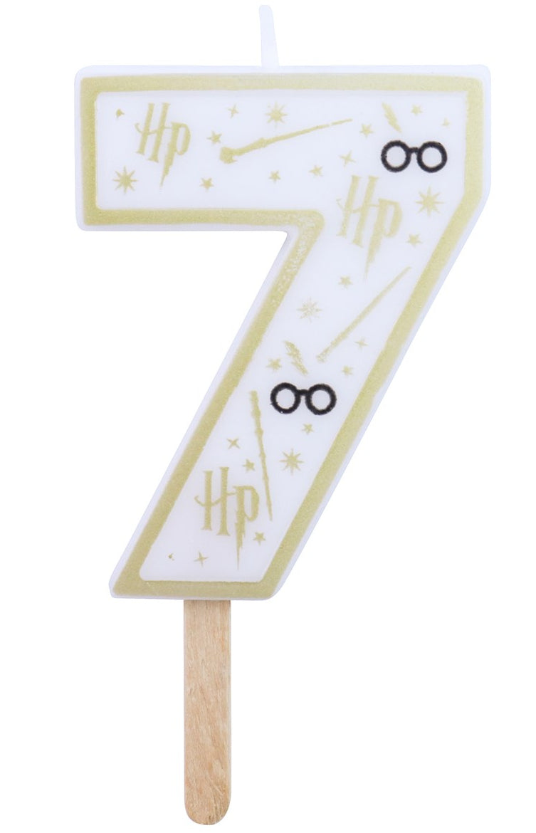 PME Geburtstagskerze Harry Potter – Weiss – 53 × 70 mm – 1 Stk