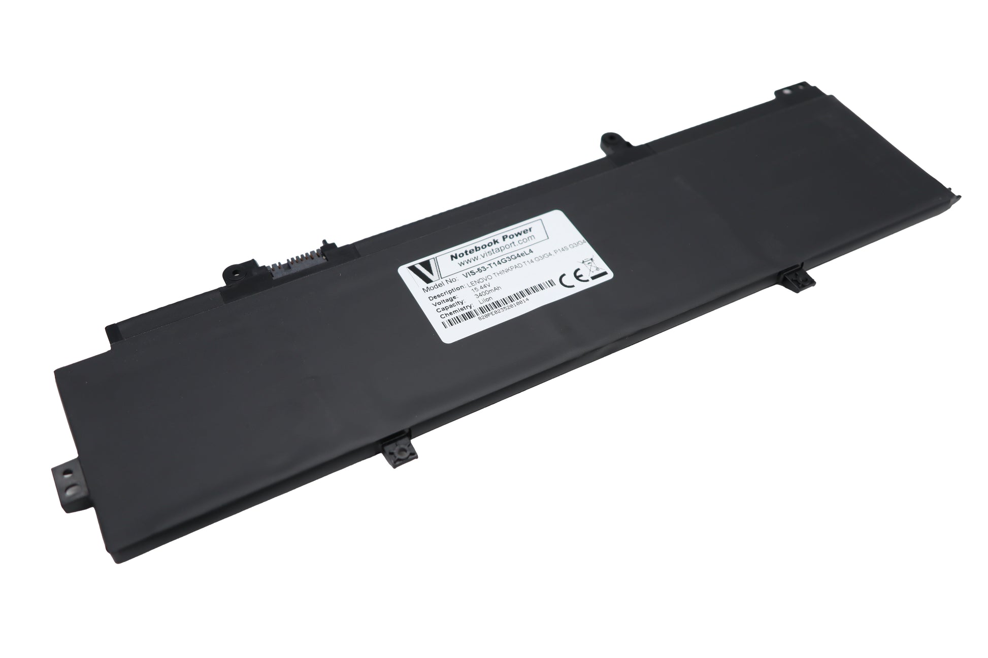 Vistaport Notebook-Akku – für Lenovo ThinkPad T14 (3.–4. Gen.), P14s (3.–4. Gen.) – 52,5 Wh