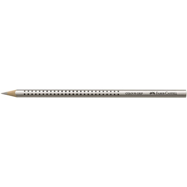 Faber-Castell Aquarellfarbstift Colour Grip 2001 – silber, Ø 3 mm, dreikantig, FSC