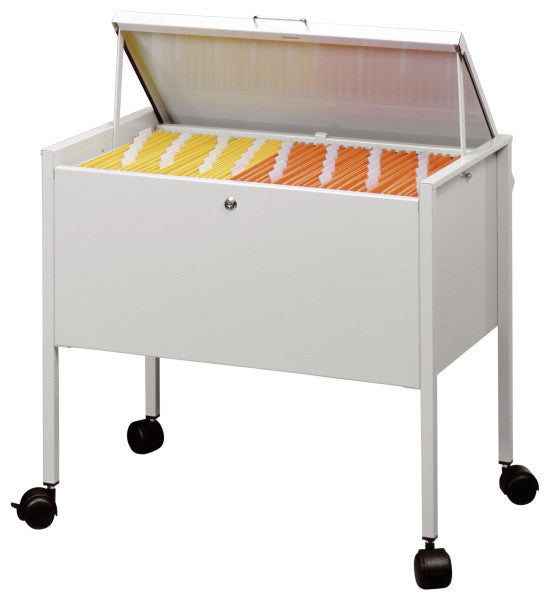 Durable Economy 80 Top Regal – Stahl, Grau, 65,5 × 59,2 × 40,4 cm, abschliessbar, für Hängemappen DIN A4