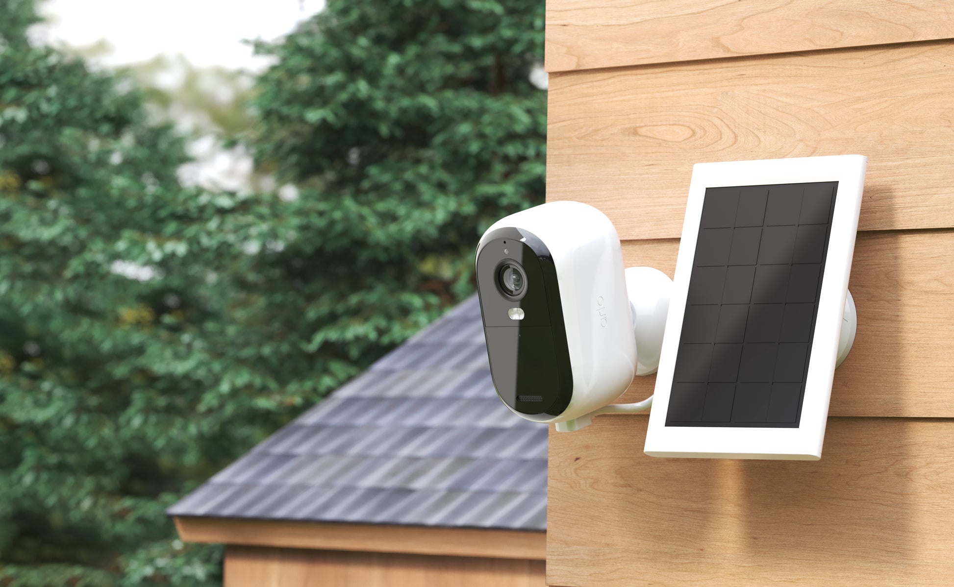 Arlo Essential Aussen-Überwachungskamera – HD, mit 2 Solarpanels, 2er-Set