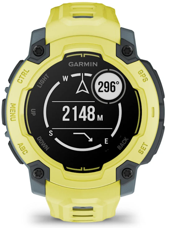 Garmin Instinct E 45 mm GPS – Polymer Limette, Sportarmband, Electric Lime, 100 m, für Android, iPhone