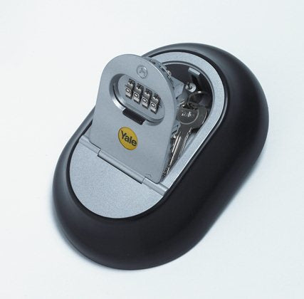 Yale Schlüsselsafe Y500 – Elektronikschloss – 1 l – Wasserfest – Silbergrau
