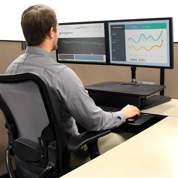 StarTech.com ION One Touch – Schreibtischaufsatz, 68 × 85,6 cm, höhenverstellbar, für 1 Monitor, bis 30"