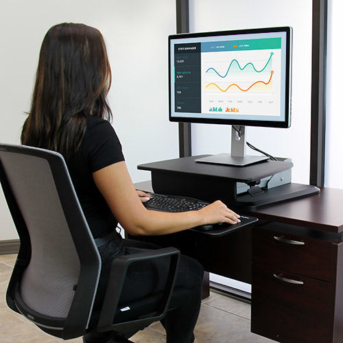 StarTech.com ION One Touch – Schreibtischaufsatz, 68 × 85,6 cm, höhenverstellbar, für 1 Monitor, bis 30"