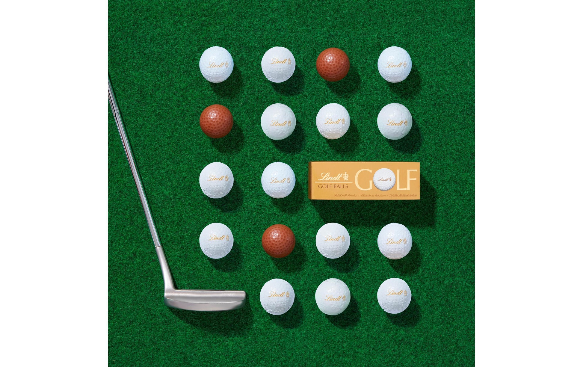Lindt Pralinen Golfbälle – Milchschokolade – 3 Stück, 110 g