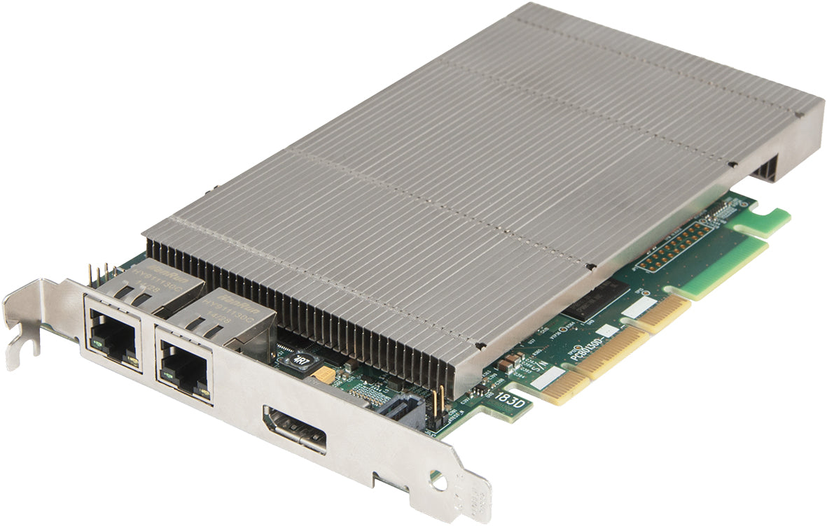 Datapath ActiveSQX – IP-Decoderkarte, 2× RJ-45, 4K@60 Hz, 12×1080p@30 Hz, 0,8 Gbit/s pro Port, Grau