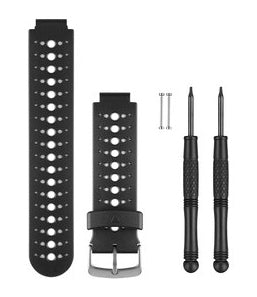 Garmin Silikon Sportband Schwarz Grau für Garmin Forerunner