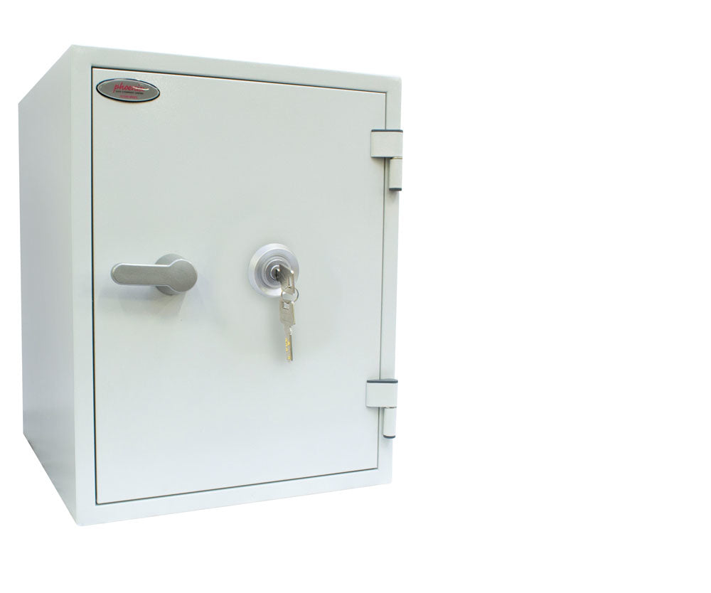 Phoenix Safe Co. Phoenix Tresor FS1283K – Schlüsselschloss – 36 l – 60 Minuten Feuerschutz – Bodenmontage – Weiss