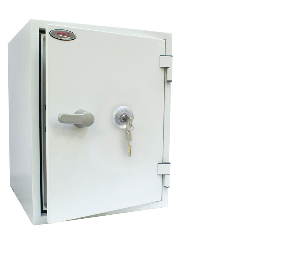 Phoenix Safe Co. Phoenix Tresor FS1283K – Schlüsselschloss – 36 l – 60 Minuten Feuerschutz – Bodenmontage – Weiss