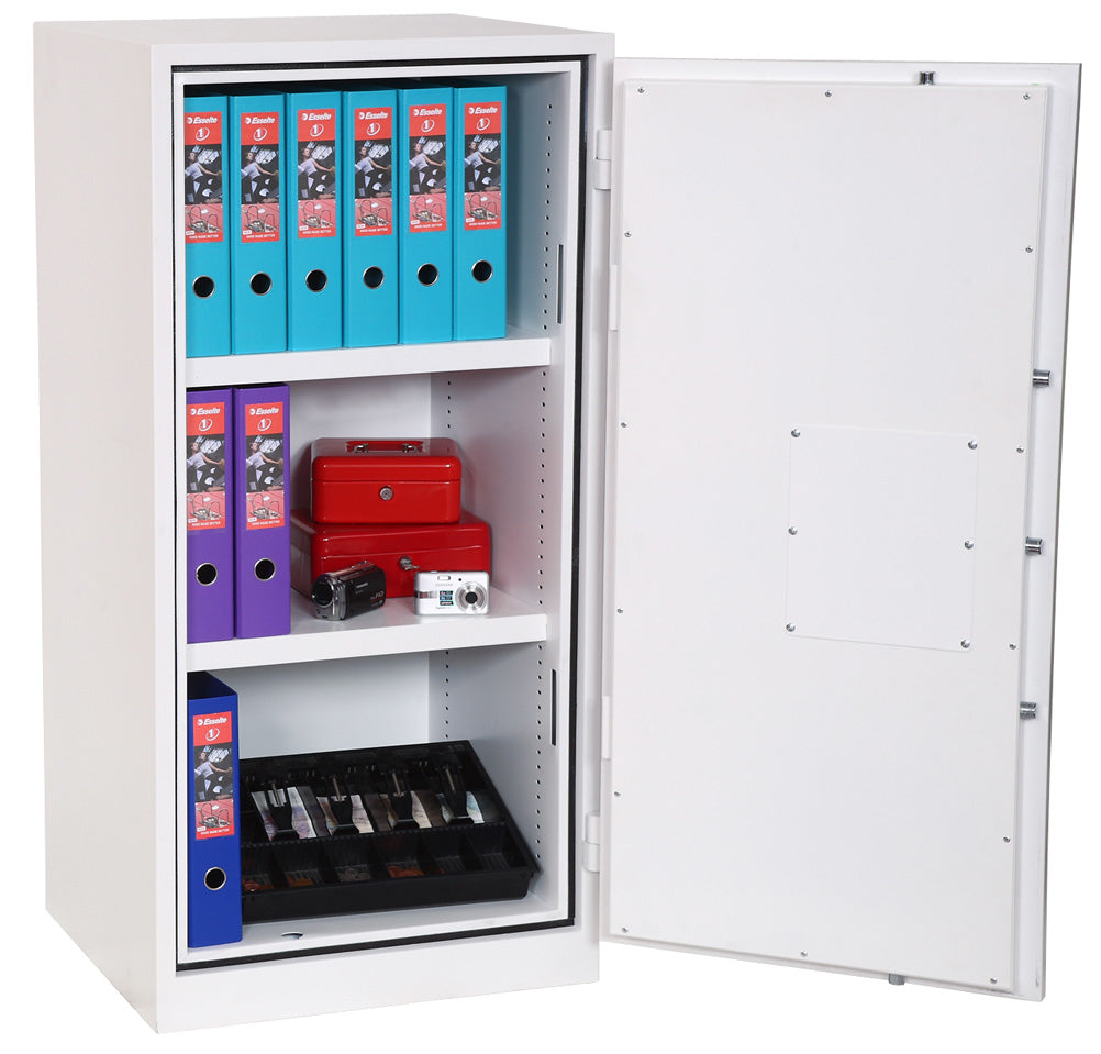 Phoenix Safe Co. Phoenix Feuerschutztresor FS1511E S2 – Elektronikschloss – 230 l – Feuerschutz 30 min – Signalweiss