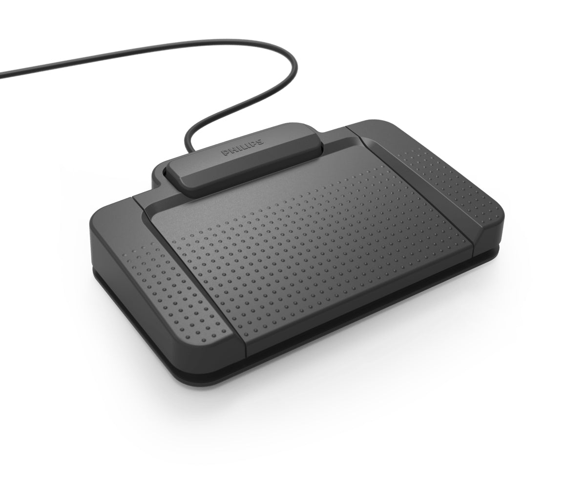 Philips ACC2310 Fussschalter – USB, 3 Pedale, Schwarz