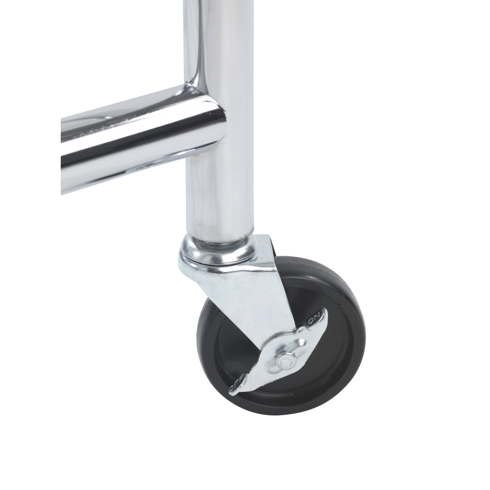 WENKO Garderobenständer – Metall – Silber – 1'850 mm