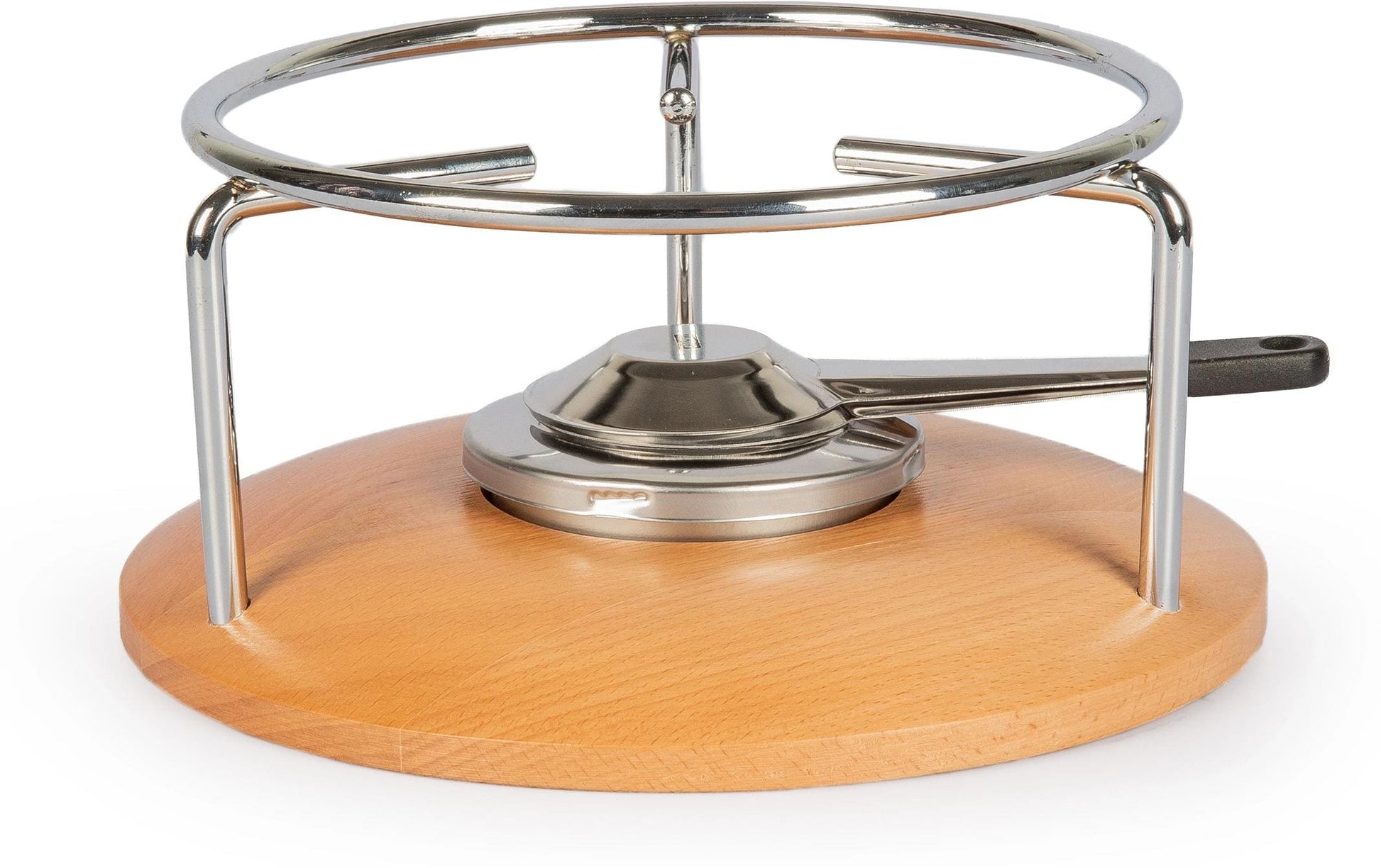Stöckli Rechaud Säntis – Ø 20 cm, Edelstahl, Schwarz