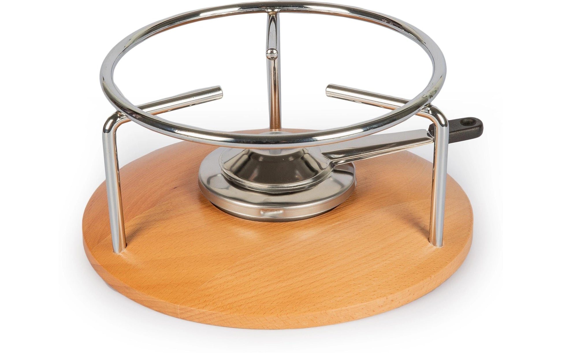 Stöckli Rechaud Säntis – Ø 20 cm, Edelstahl, Schwarz