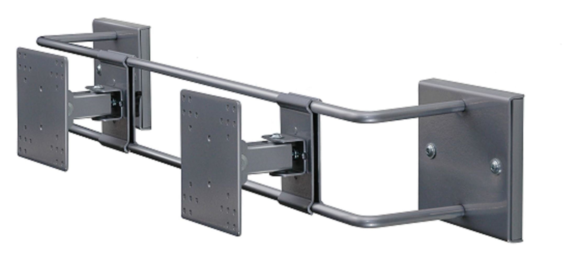 R-Go Tools R-Go Steel – Wandhalterung, Dual, bis 27", VESA 75 × 75/100 × 100 mm, 10 kg, höhenverstellbar