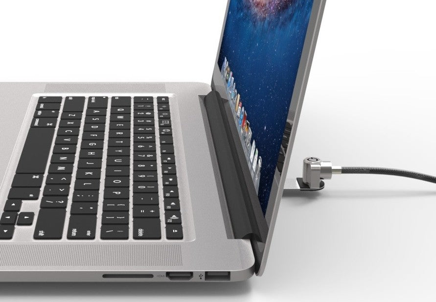 Compulocks Blade Kabelschloss-Adapter für MacBook, iPad, Chromebook – mit Schlüssel – Schwarz