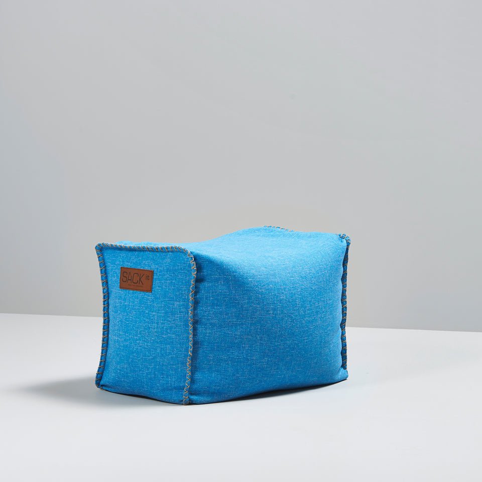 Sackit RETROit Cobana Hocker – 60 × 35 × 40 cm – Polyester – türkis – mit EPS-Kugeln
