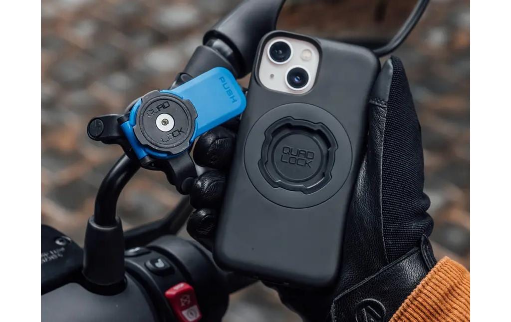 Quad Lock Backcover – für Apple iPhone 15 Pro Max – MagSafe, Mikrofaser+TPU+PC, Schwarz