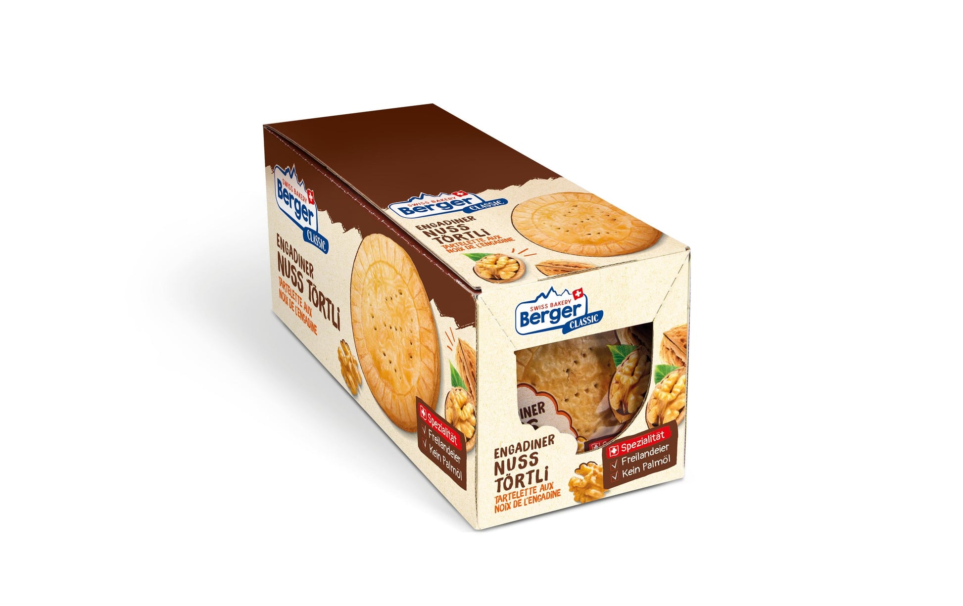 Berger Nusstörtli – 10 × 74 g