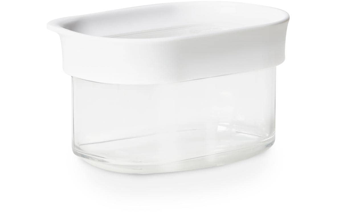 EMSA Vorratsdose 180 ml, 9,9 × 6,9 × 6,5 cm, Kunststoff (MS/TPE), BPA-frei, transparent/weiss