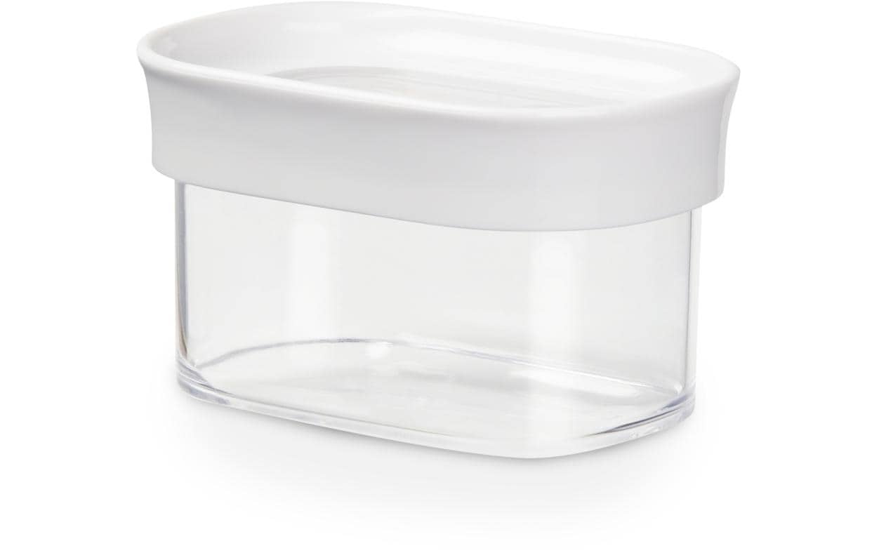 EMSA Vorratsdose 180 ml, 9,9 × 6,9 × 6,5 cm, Kunststoff (MS/TPE), BPA-frei, transparent/weiss