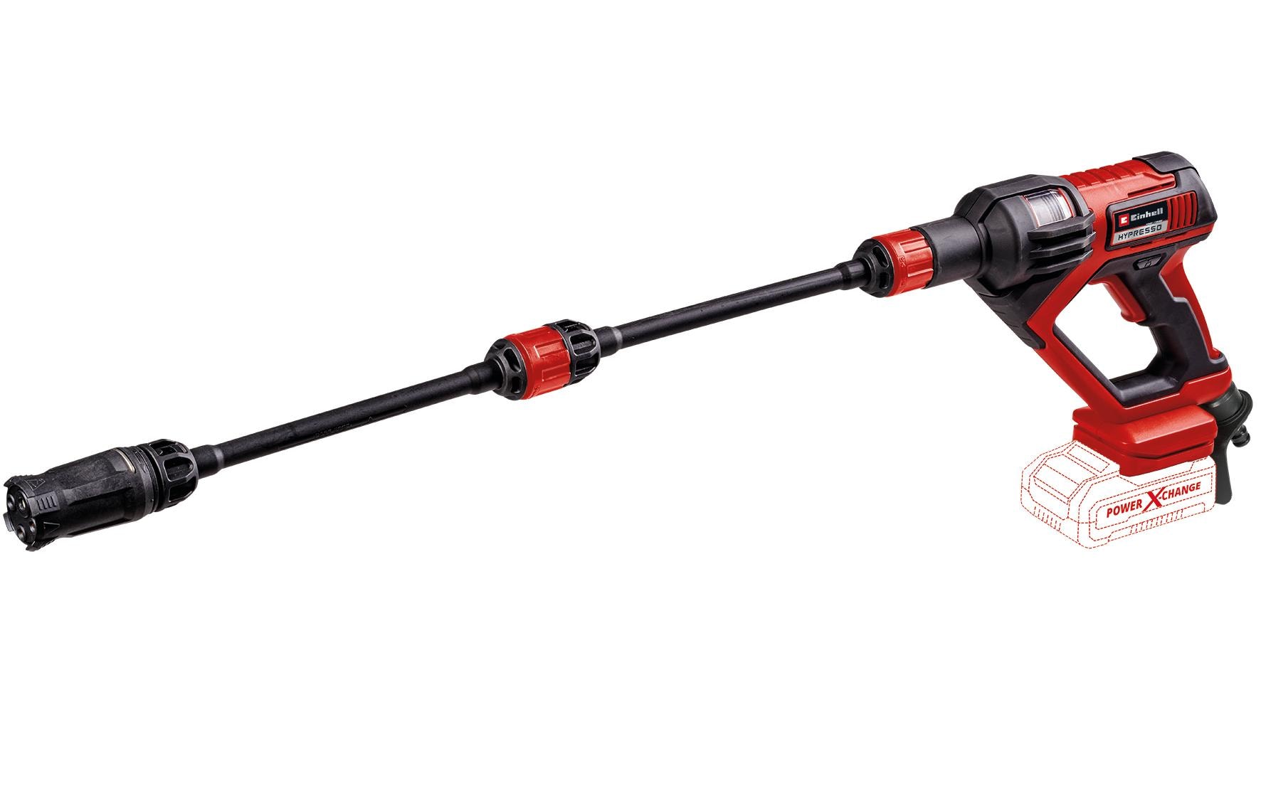 Einhell Hypresso 18/24 Terrassenreiniger – 18 V – 24 bar, 240 l/h, 5 m Schlauch – 1×2,5 Ah – Power X-Change