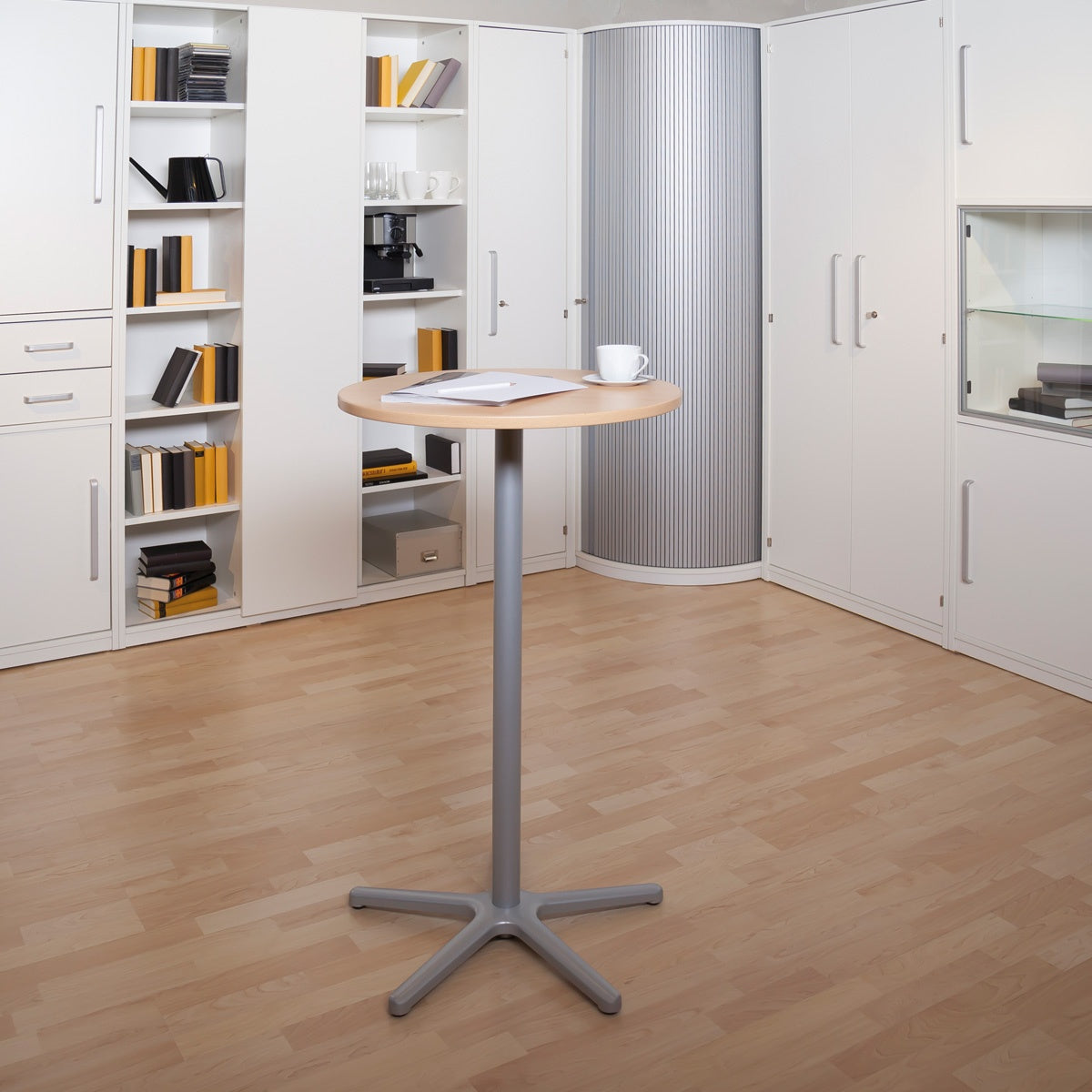 MAUL Stehtisch – Ø 60 × 109,5 cm – Buche