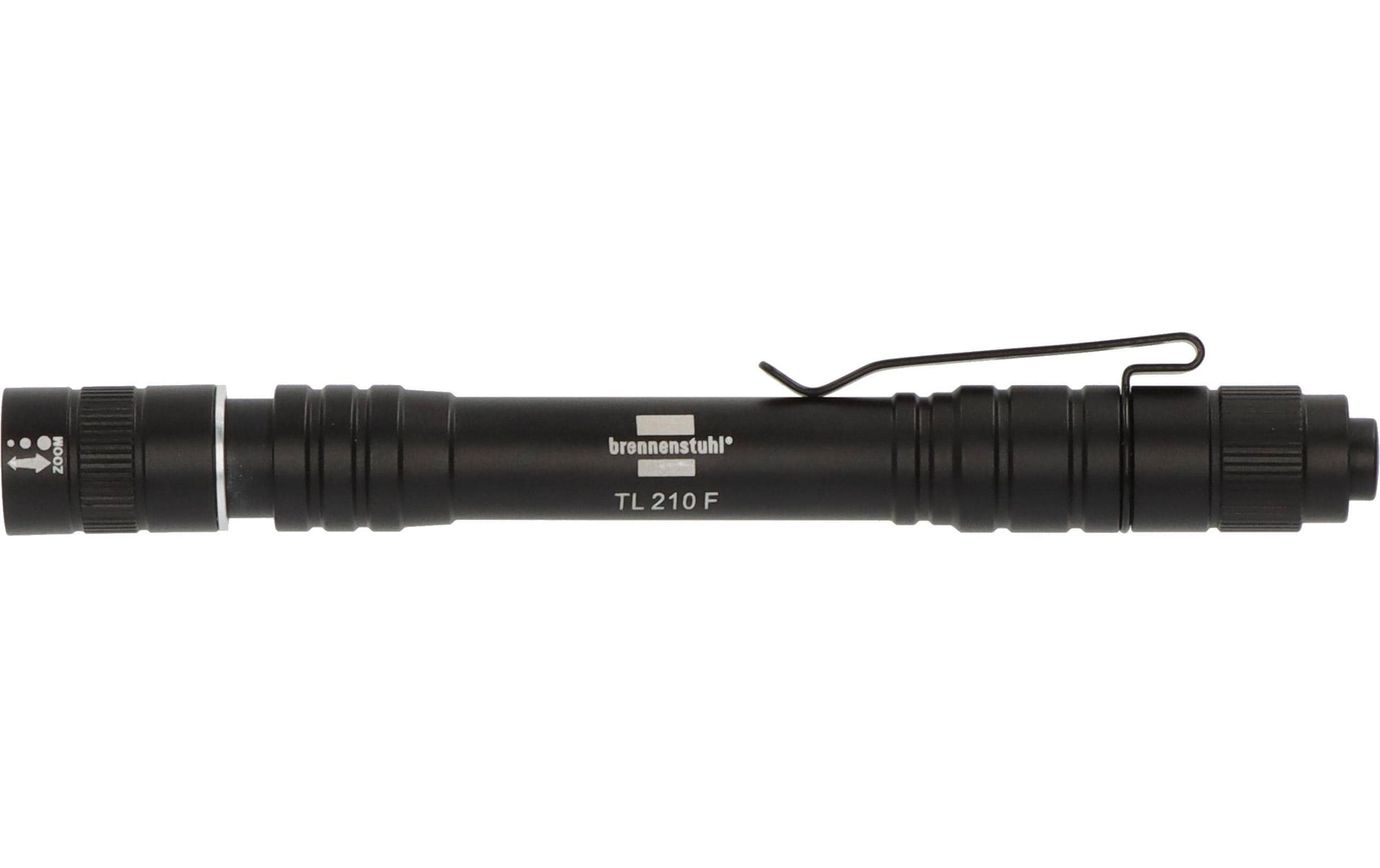 Brennenstuhl Taschenlampe TL 210F – 180 lm, 50 m, IP44, 4 Modi – Schwarz